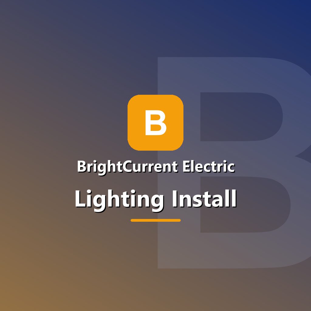 Recessed lighting installation